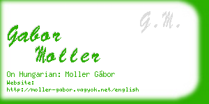 gabor moller business card